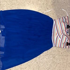 Strapless Beach dress (blue)